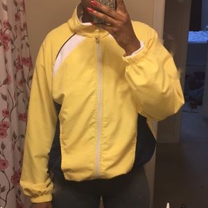 Yellow windbreaker